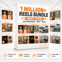 1 Million+ Ready-to-Post Reels Bundle | Viral Content Pack | AI Influencer, Luxury, Car Crash, Stickman & More