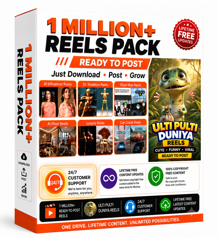 1 million Content pack + Lifetime Update ,24/7 Custmer support
